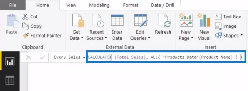 Ermitteln des Prozentsatzes der Gesamtsumme in LuckyTemplates