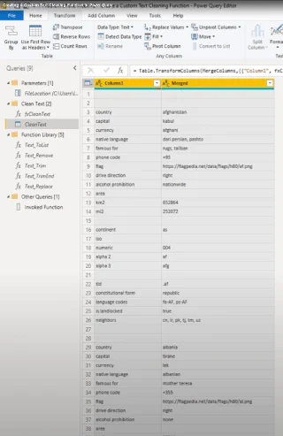 Mencipta Fungsi Pembersihan Teks Tersuai Dalam Power Query