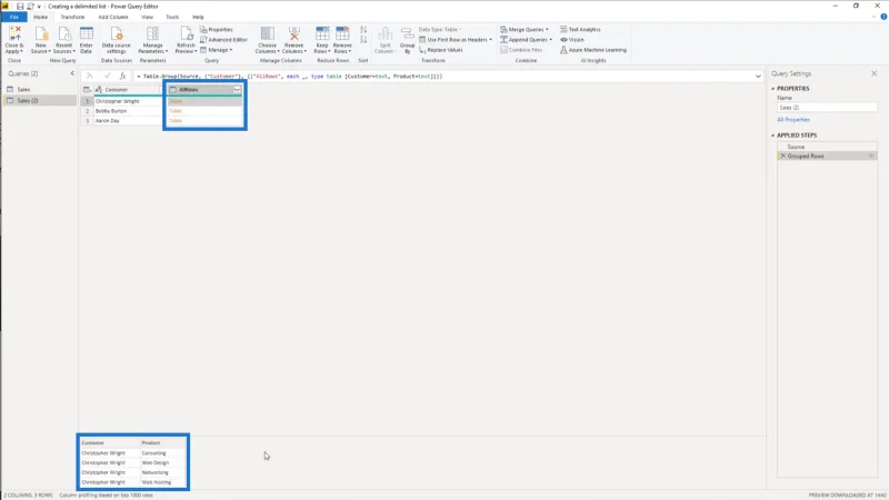 Cipta Senarai Terhad Dalam Power Query – Tutorial Editor Pertanyaan