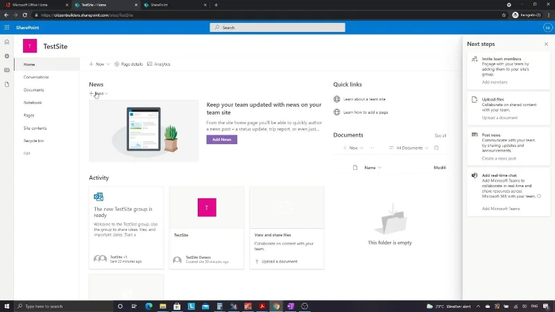 Tapak SharePoint |  Reka Letak Dan Panduan Menu