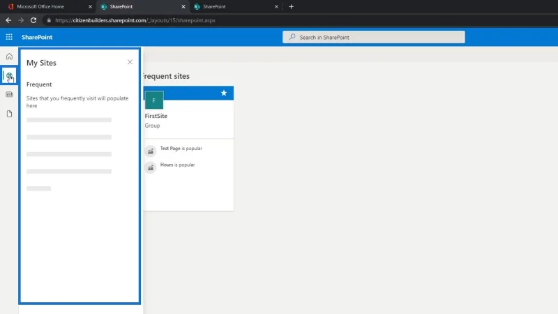 Tapak SharePoint |  Reka Letak Dan Panduan Menu