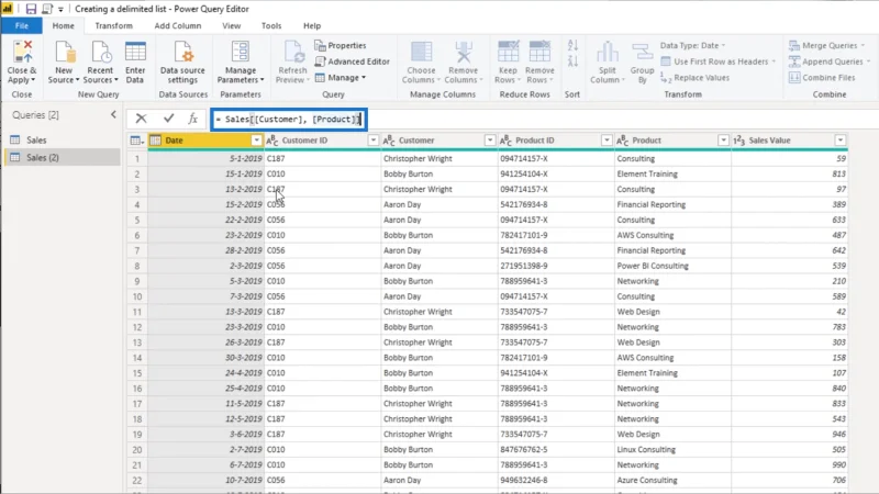 Cipta Senarai Terhad Dalam Power Query – Tutorial Editor Pertanyaan