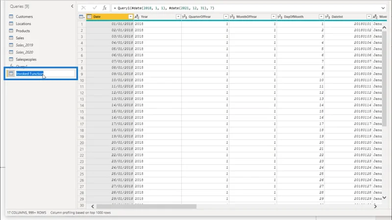 Mencipta Jadual Tarikh Dalam LuckyTemplates