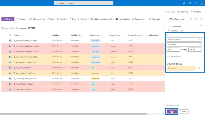 Lihat Pemformatan Dalam SharePoint
