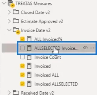 Prozentsatz der Gesamtmenge unter Verwendung von ALL und ALLSELECTED
