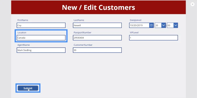 Skrin Butiran MS Power Apps Dan Skrin Borang