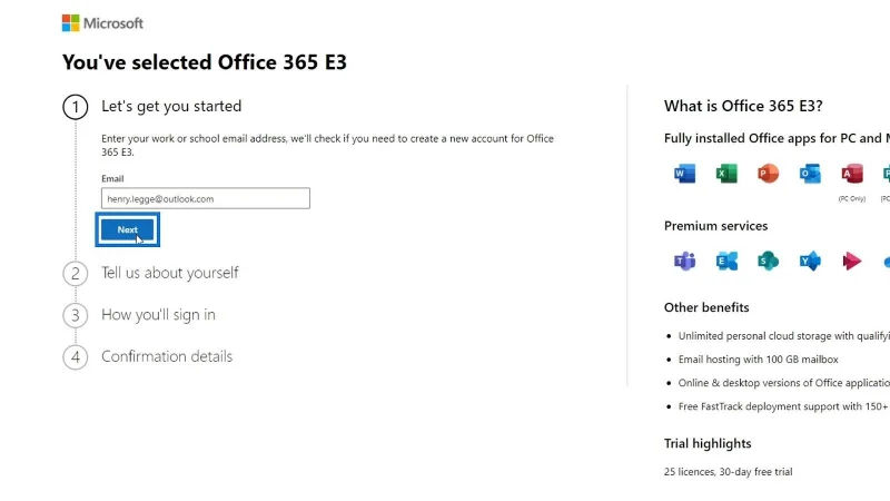 Tutorial MS SharePoint: Penciptaan Akaun