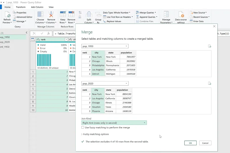 Gabungkan Pertanyaan Menggunakan Anti Join In Excel Dengan Power Query