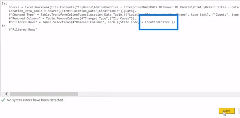 Parameter Pertanyaan LuckyTemplates: Mengoptimumkan Jadual