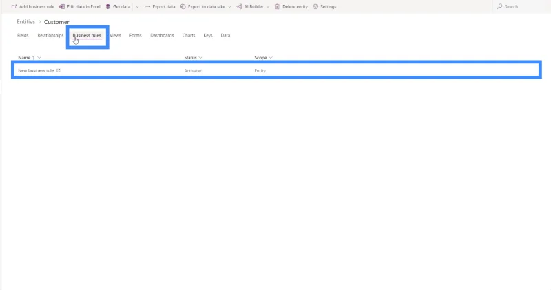 Peraturan Perniagaan PowerApps Dan Konsep CDS Berkuasa Lain