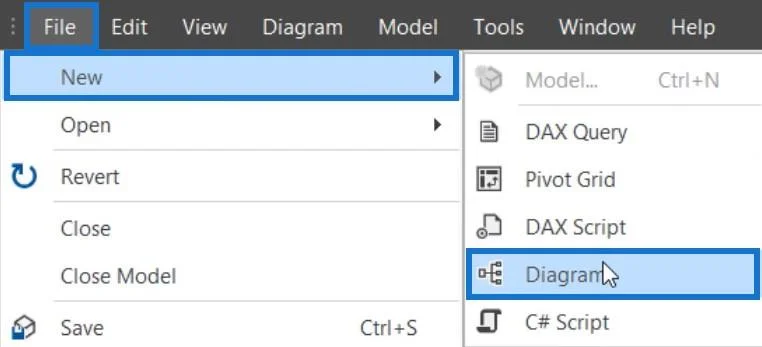 Paparan Rajah Dalam Editor Jadual 3