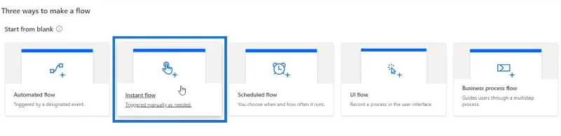 Déclencheurs dans les flux Power Automate