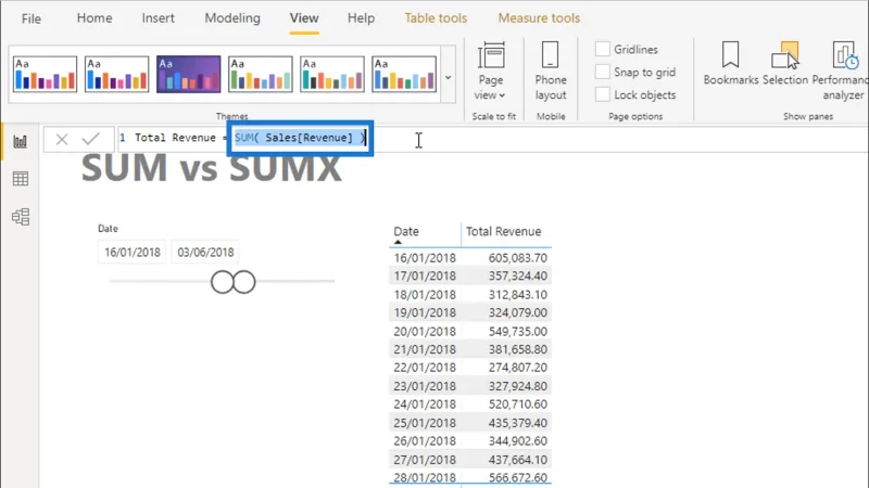 Perbezaan Antara SUM Vs SUMX Dalam LuckyTemplates
