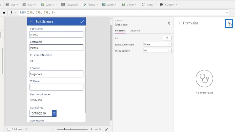 Tutorial Microsoft Power Apps |  Menyemak Ralat