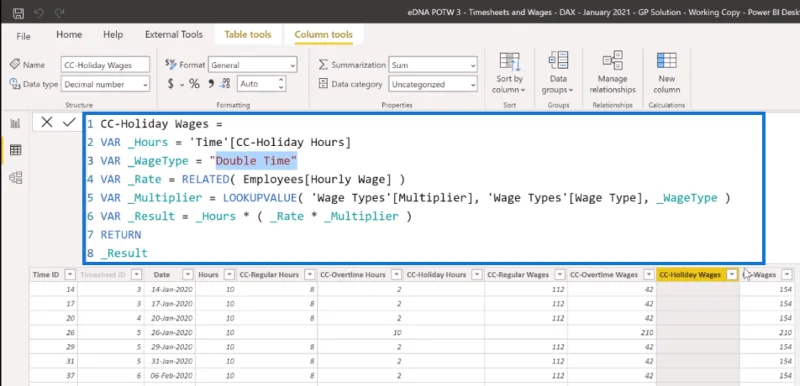 LuckyTemplates Timesheet & Wages DAX Solutions