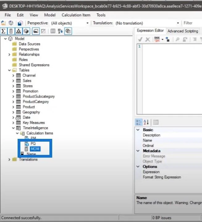 Use el editor tabular para crear grupos de cálculo en LuckyTemplates
