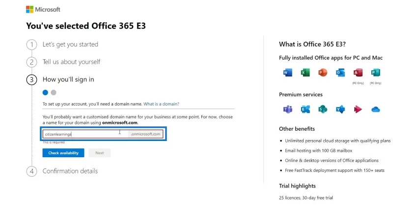 Tutorial MS SharePoint: Penciptaan Akaun