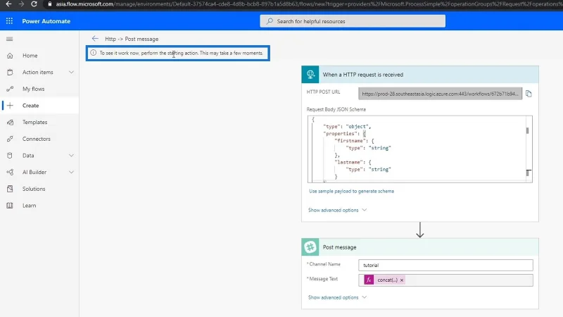Déclencheur HTTP de flux Microsoft |  Un tutoriel Power Automate