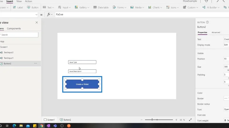 Penyepaduan PowerApps Dalam Microsoft Power Automate