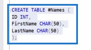 การใช้งานตาราง SQL เบื้องต้น