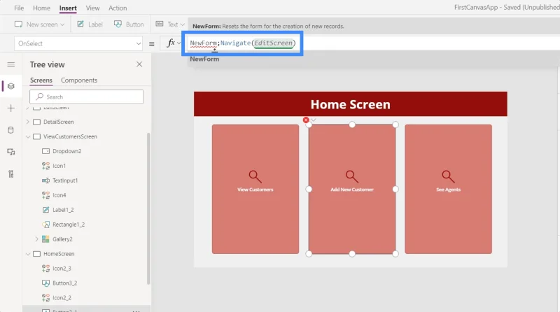 Skrin Butiran MS Power Apps Dan Skrin Borang