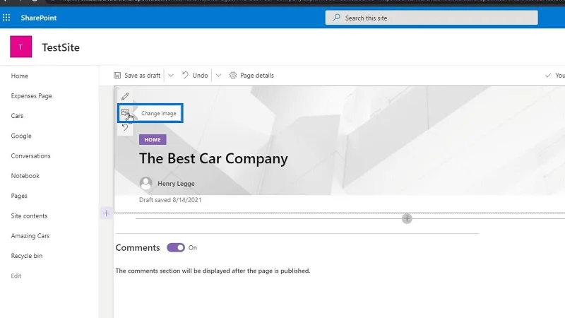 Übersicht und Erstellung der SharePoint-Homepage