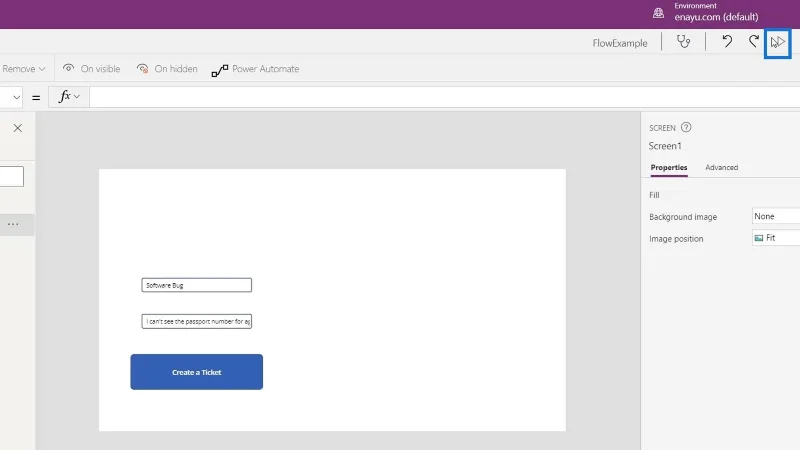 Penyepaduan PowerApps Dalam Microsoft Power Automate