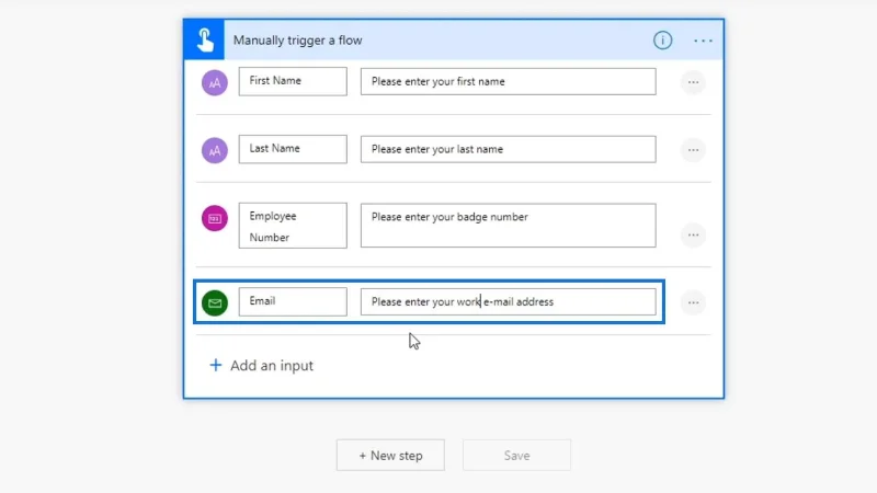 Input Aliran Kerja Dalam Microsoft Power Automate