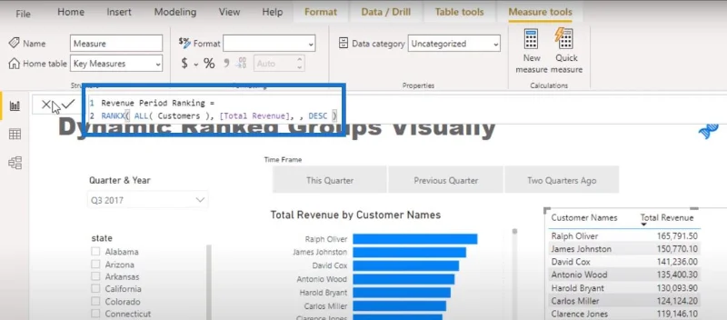 Visualisasi Kedudukan Dalam LuckyTemplates – Visual Dinamik