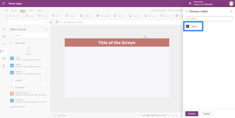 Carta PowerApps, Graf Dan Imej Dinamik