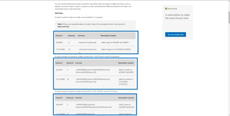 คอลัมน์จากการคำนวณใน SharePoint |  ภาพรวม
