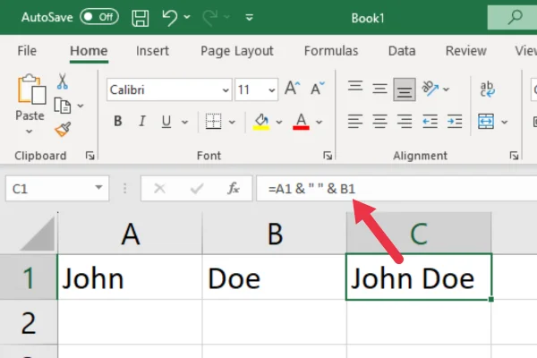 4 Cara Cara Menggabungkan Dalam Excel Dengan Ruang, Langkah Demi Langkah