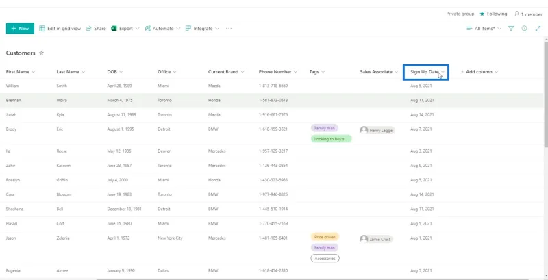 คอลัมน์จากการคำนวณใน SharePoint |  ภาพรวม