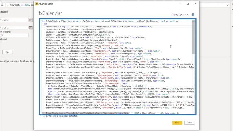 Fungsi M Untuk Jadual Tarikh – Cara Menambah Parameter Dalam Editor Pertanyaan
