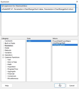 Cipta Carta Gantt Dalam LuckyTemplates Report Builder