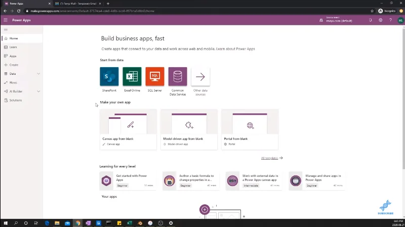 Cara Membuat Akaun Power Apps |  Tutorial LuckyTemplates