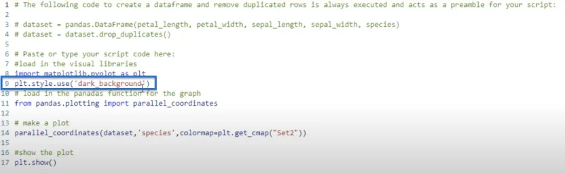 Cara Membuat Plot Koordinat Selari Dalam Python
