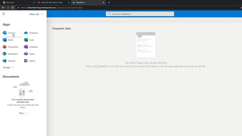 Tutorial MS SharePoint: Penciptaan Akaun