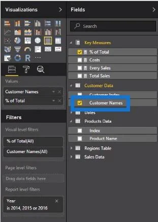 Ermitteln des Prozentsatzes der Gesamtsumme in LuckyTemplates