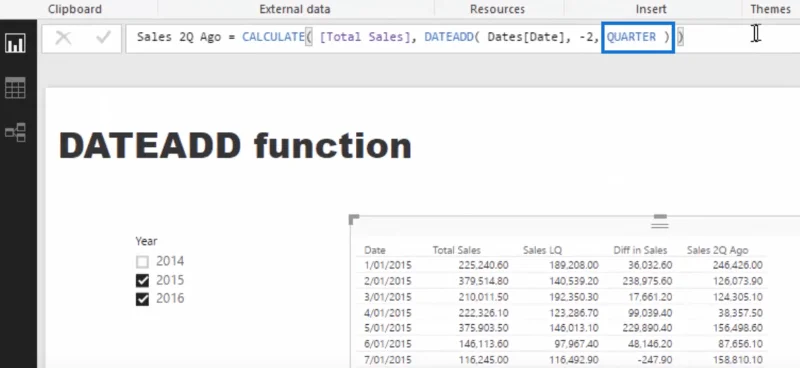 Die DATEADD-Funktion: Die beste und vielseitigste Zeitintelligenzfunktion in LuckyTemplates