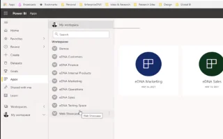 LuckyTemplates Workspaces | Syor Amalan Terbaik