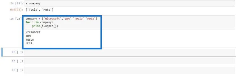 Senarai Python Dan Untuk Gelung Dalam LuckyTemplates