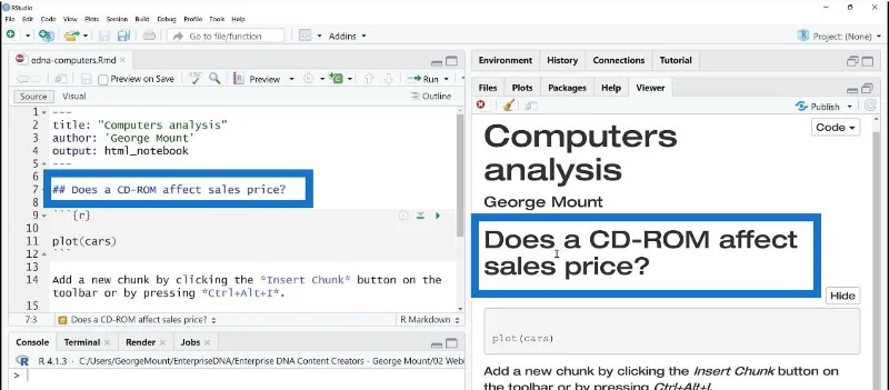 R Notebooks For Communicating Research
