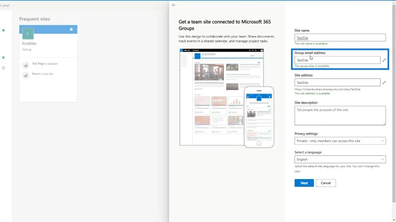 SharePoint-Tutorial: Erstellen einer neuen Site
