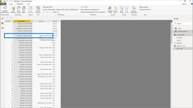 Pengiraan Pusing Ganti Kakitangan Dalam LuckyTemplates Menggunakan DAX – HR Insights