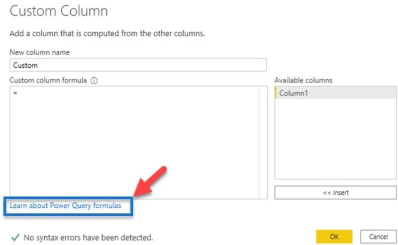 Fungsi Power Query, Kata Kunci dan Pengecam