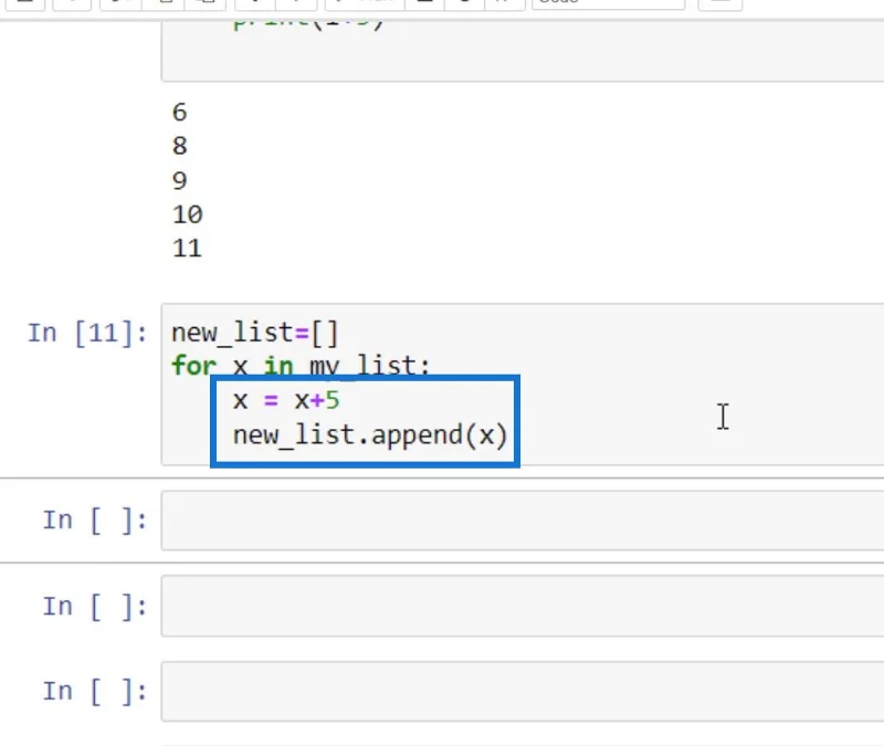 Senarai Python Dan Untuk Gelung Dalam LuckyTemplates