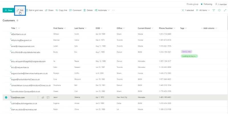 Menambah Medan Pilihan SharePoint Dalam Senarai
