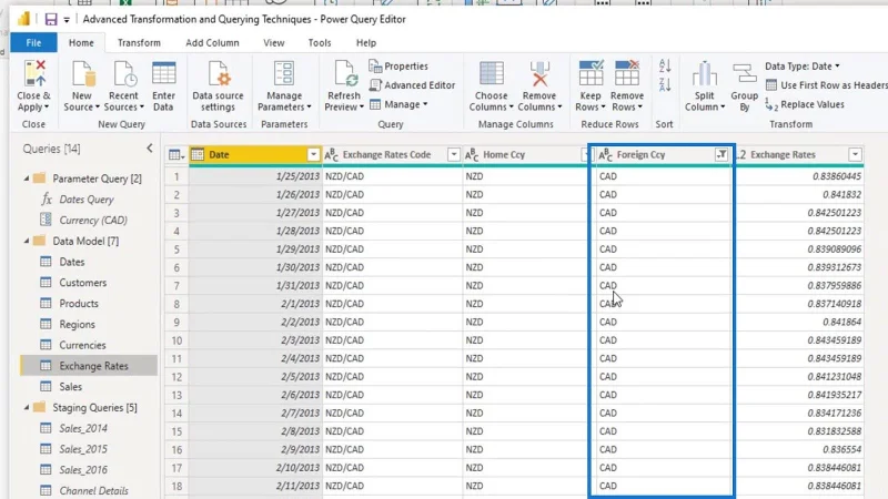 Parâmetros do LuckyTemplates via Query Editor