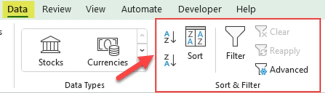 Cara Isih Mengikut Abjad Dalam Excel Dengan Berbilang Lajur